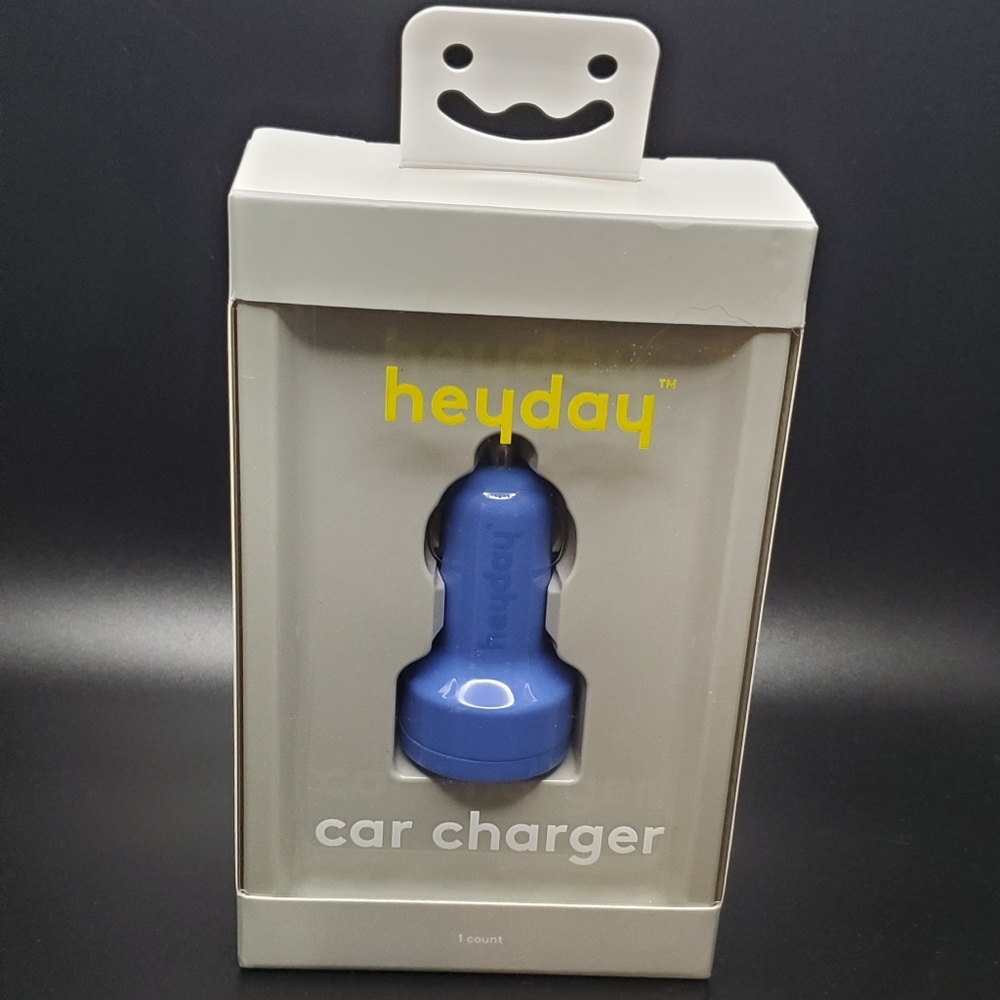 💙Heday Blue Car Charger. New in box!